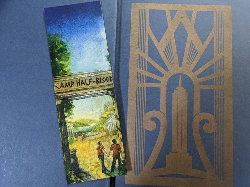 percy jackson bookmark camp half blood annabeth and percy etsy