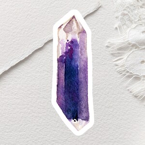 Crystal Stickers | Gemstone Stickers | Witchy Stickers | Watercolor Stickers | Laptop Stickers | Gifts For Her Under 20