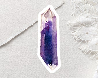 Kristall Aufkleber | Edelstein Aufkleber | Witchy Sticker | Aquarell Aufkleber | Laptop Aufkleber | Geschenke für Sie unter 20