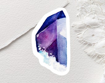 Edelstein Aufkleber | Kristall Aufkleber | Witchy Sticker | Aquarell Aufkleber | Laptop Aufkleber | Geschenke für Sie unter 20