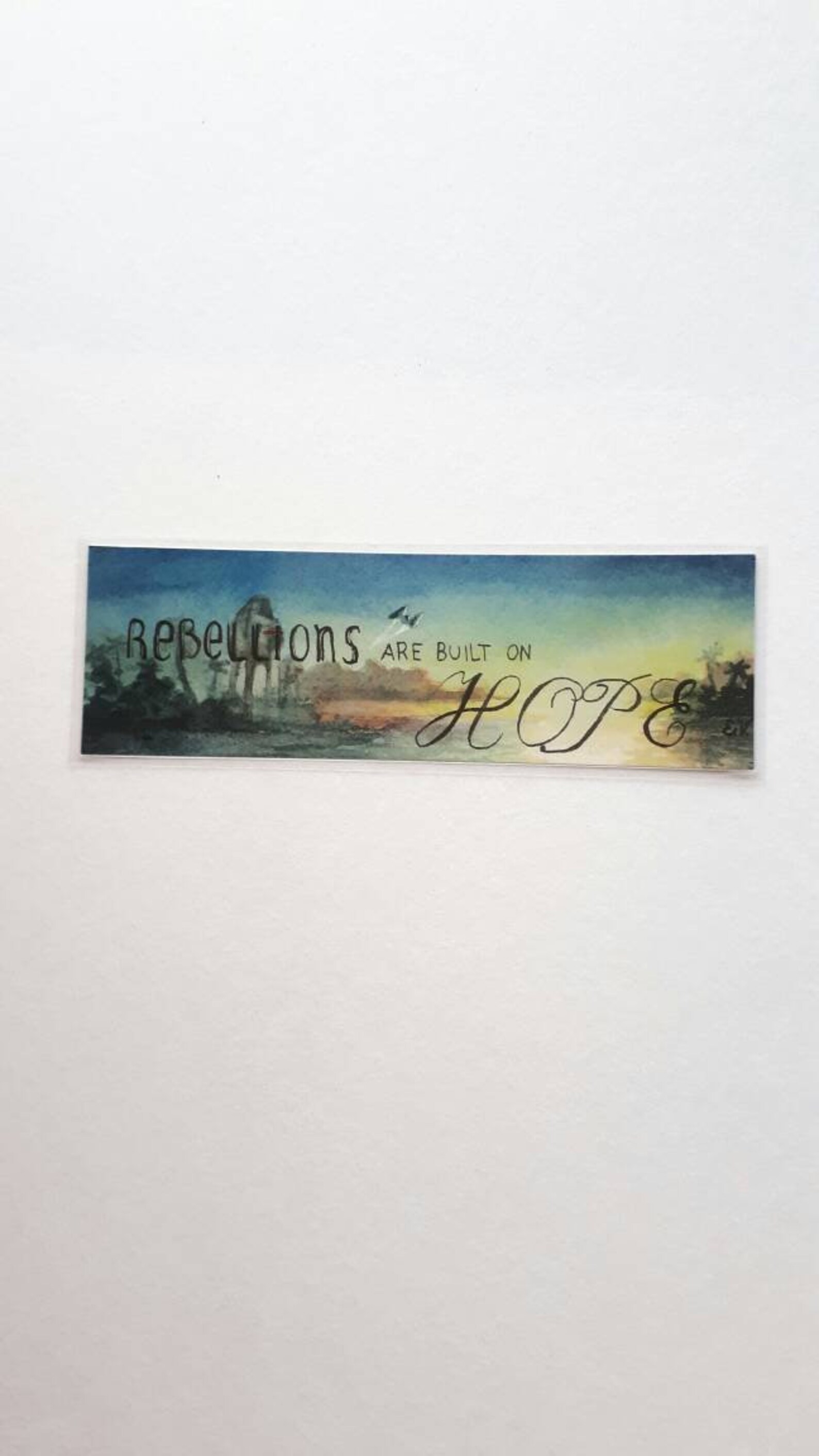 Star Wars citaat bladwijzer aquarel kunst handgemaakte Etsy