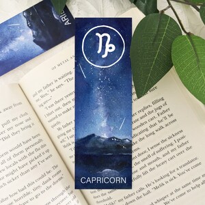 Zodiac Bookmark | Constellation | Zodiac Sign | Watercolor Bookmark | Astrology | Laminated Bookmark | Constellation | Bookmark with Tassel