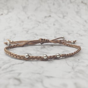 Trinity bracelet ~ handmade friendship bracelet ~ adjustable woven bracelet.