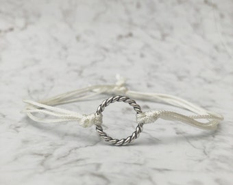Bracciale salvagente ~ braccialetto dell'amicizia fatto a mano ~ braccialetto con ciondolo regolabile.