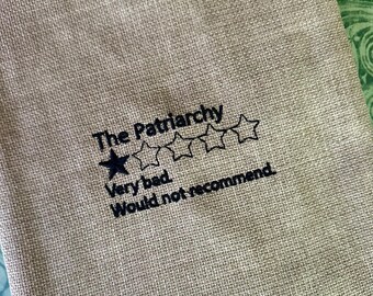 Feministisk patriarkatsrecension Broderad bokomslag