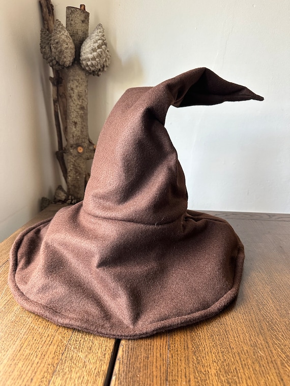 Brown Wanderer's Wizard Hat - Sloped Brim Feature - Etsy