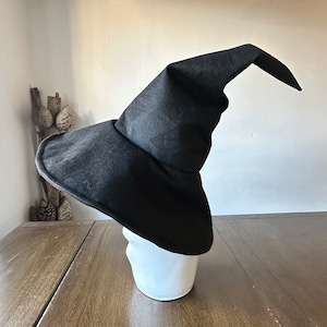 Czarny Kapelusz Czarodzieja: Regulowany Rondo, Kapelusz Czarownicy, Cosplay LARP