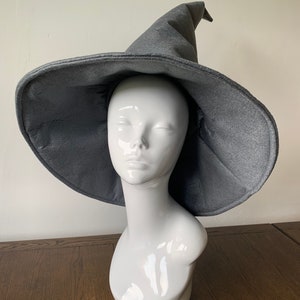 Wizard Hat , Witch Hat, Custom Hat, Cosplay Hat, Sorting Hat, Gandalf Hat, Sorcerer Hat, Grey Wizard Hat, Grey Witch Hat