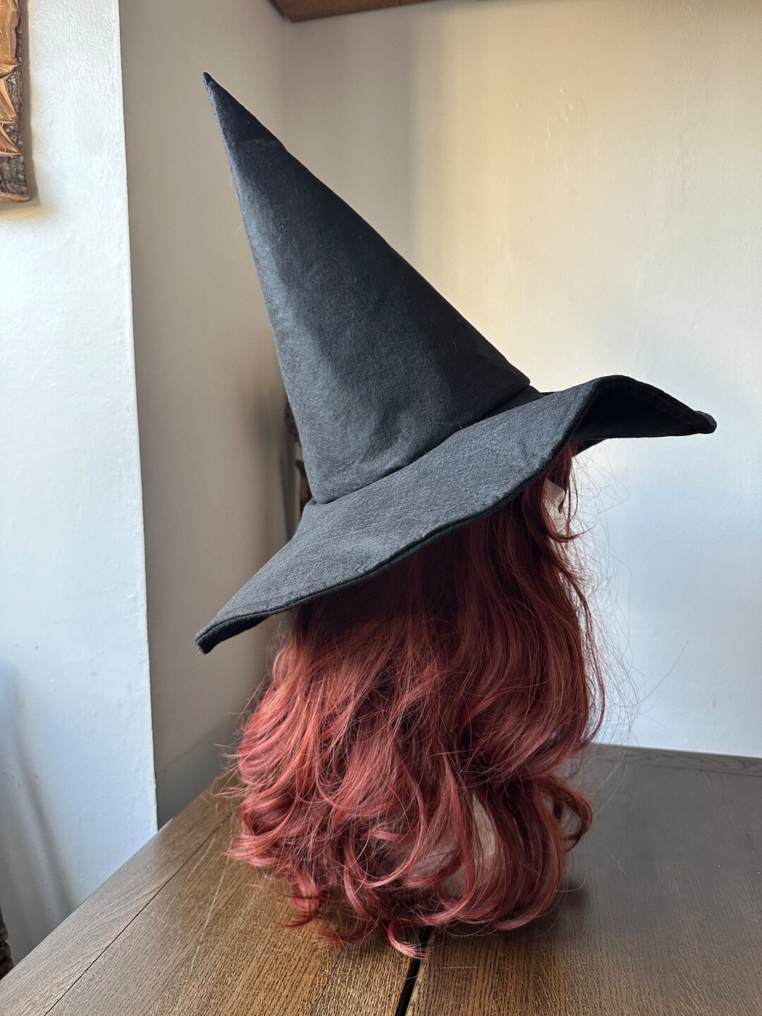 Black Wizard Hat Witch Hat Custom Hat Cosplay Hat Sorting Hat