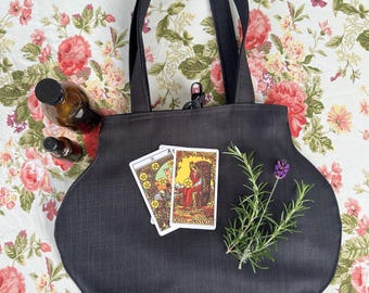 Svart Cauldron Axelväska