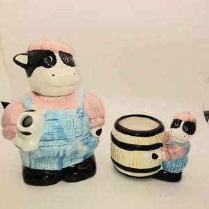Vintage Cow Teapot and Cup