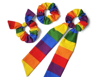 Pride /& Rainbow Scrunchies Pride Scrunchie LGBTQ Pride Scrunchie
