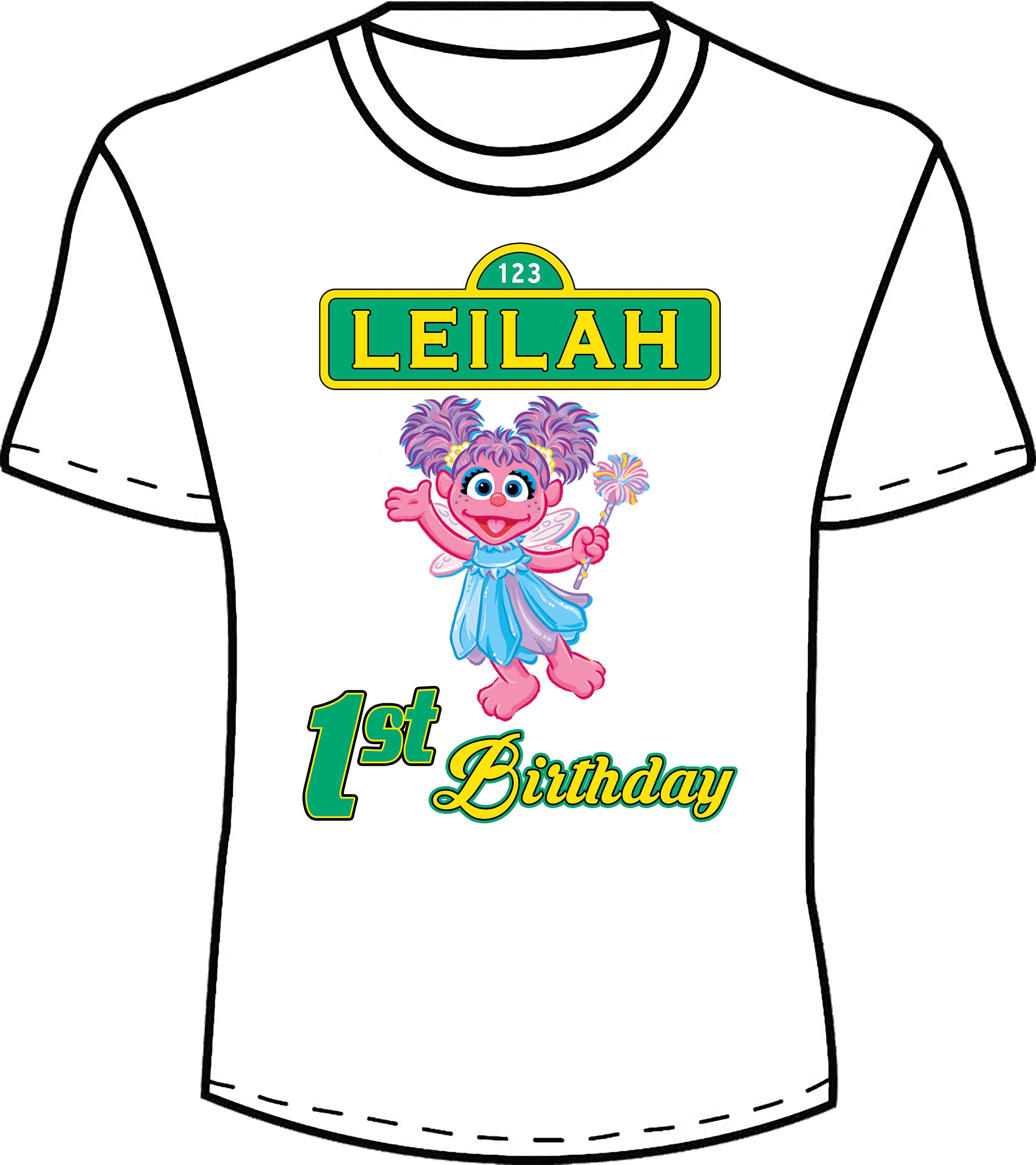 Custom Sesame Street Birthaday T-shirts 