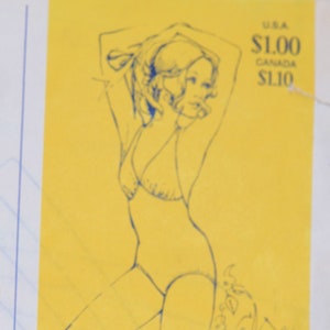 Stretch & Sew 1310 1970&#39;s Classic  One Piece Halter Swim Suit, Sizes 30-44, Used and Complete.  1974