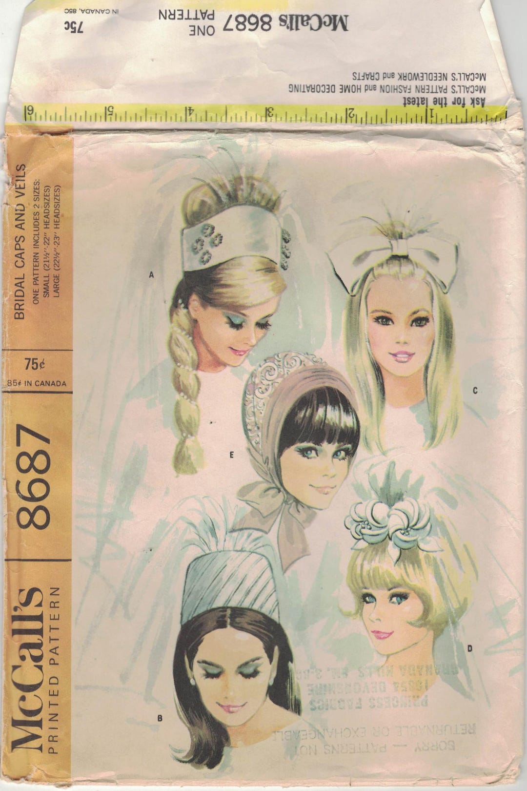 Mccall's 8687 - Something Borrowed, New, or Blue - Bridal Veils and ...