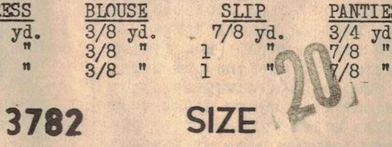 Dress Mail Order 3782-20 Doll and Doll Wardrobe Doll UNPRINTED Complete Jumper Blouse 1948 Cape Pantie and Shoes Slip Beanie
