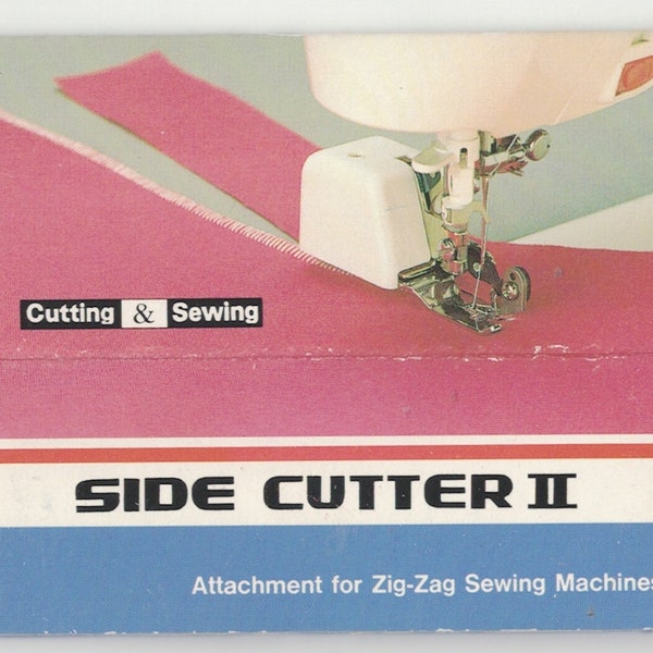 Side Cutter II - Model R-CT10 - Attachment for Zig-Zag Sewing Machines - For Low Shank Sewing Machines - Trims Fabric as you sew.