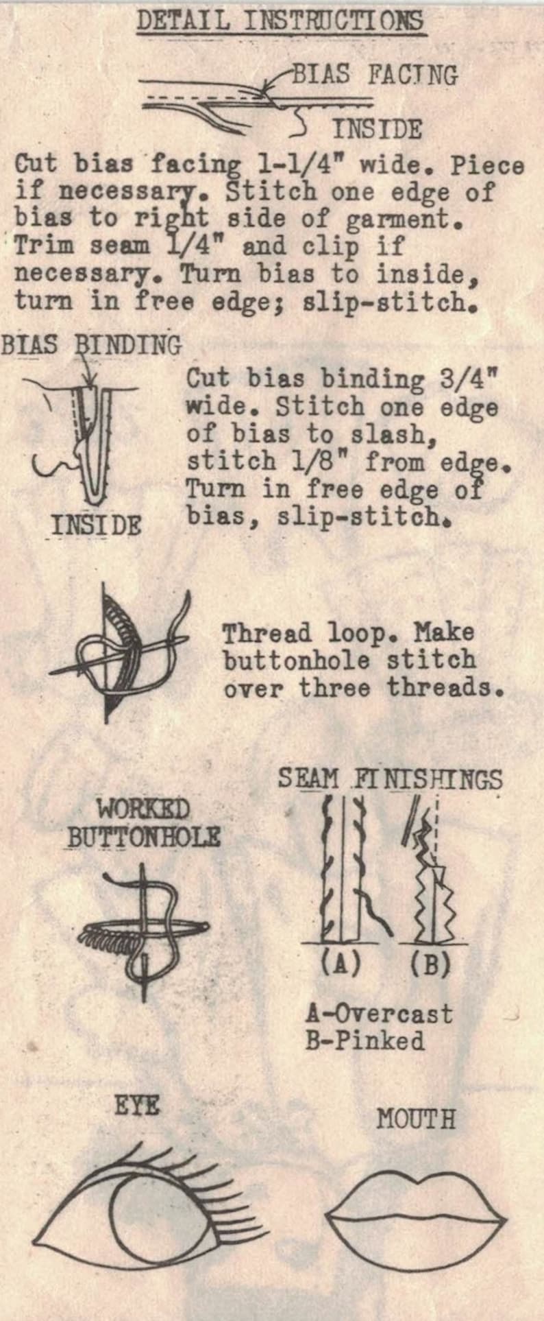 Dress Mail Order 3782-20 Doll and Doll Wardrobe Doll UNPRINTED Complete Jumper Blouse 1948 Cape Pantie and Shoes Slip Beanie
