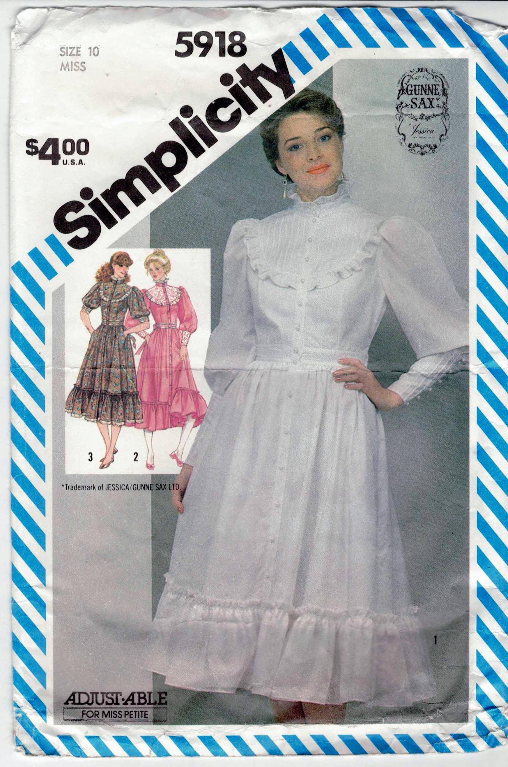 Simplicity 5918 - Jessica Mcclintock Gunne Sax Dress - Stand-up
