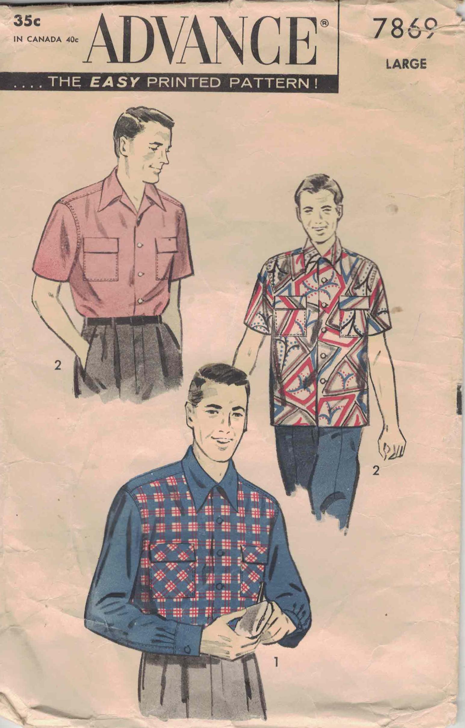 3968 Advance 3968 (1947), Advance 7869 (1956) - Classically Styled Men's ...