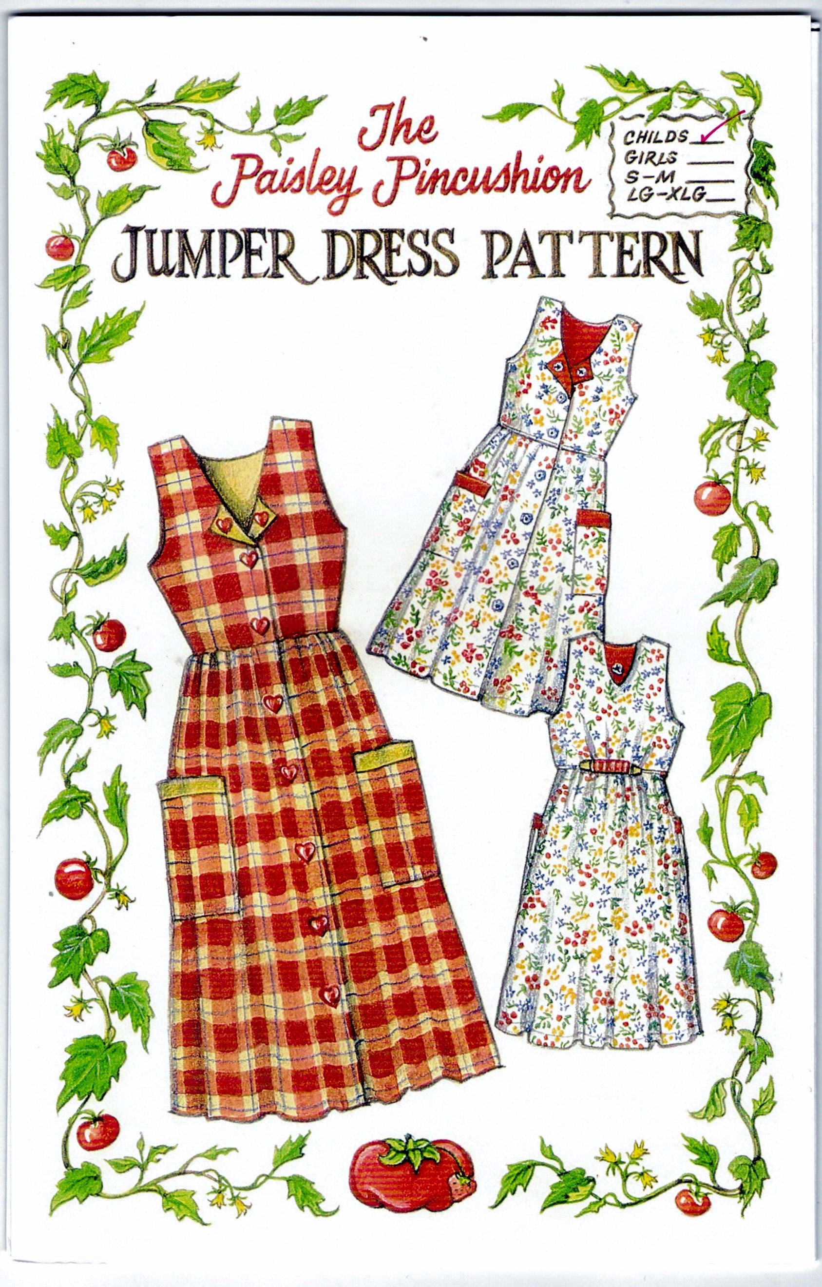 The Paisley Pincushion Jumper Dress 