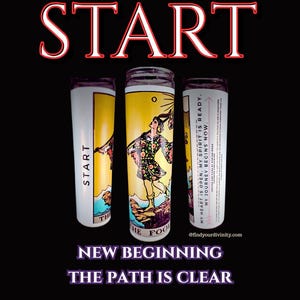 START TAROT KEY Manifestation Candle