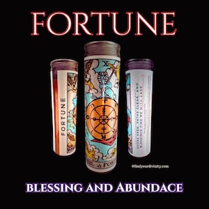 FORTUNE TAROT KEY Manifestation Candle