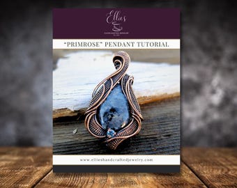 Tutorial para hacer un colgante con tejido de alambre - Collar con colgante "Primrose" hecho con alambre