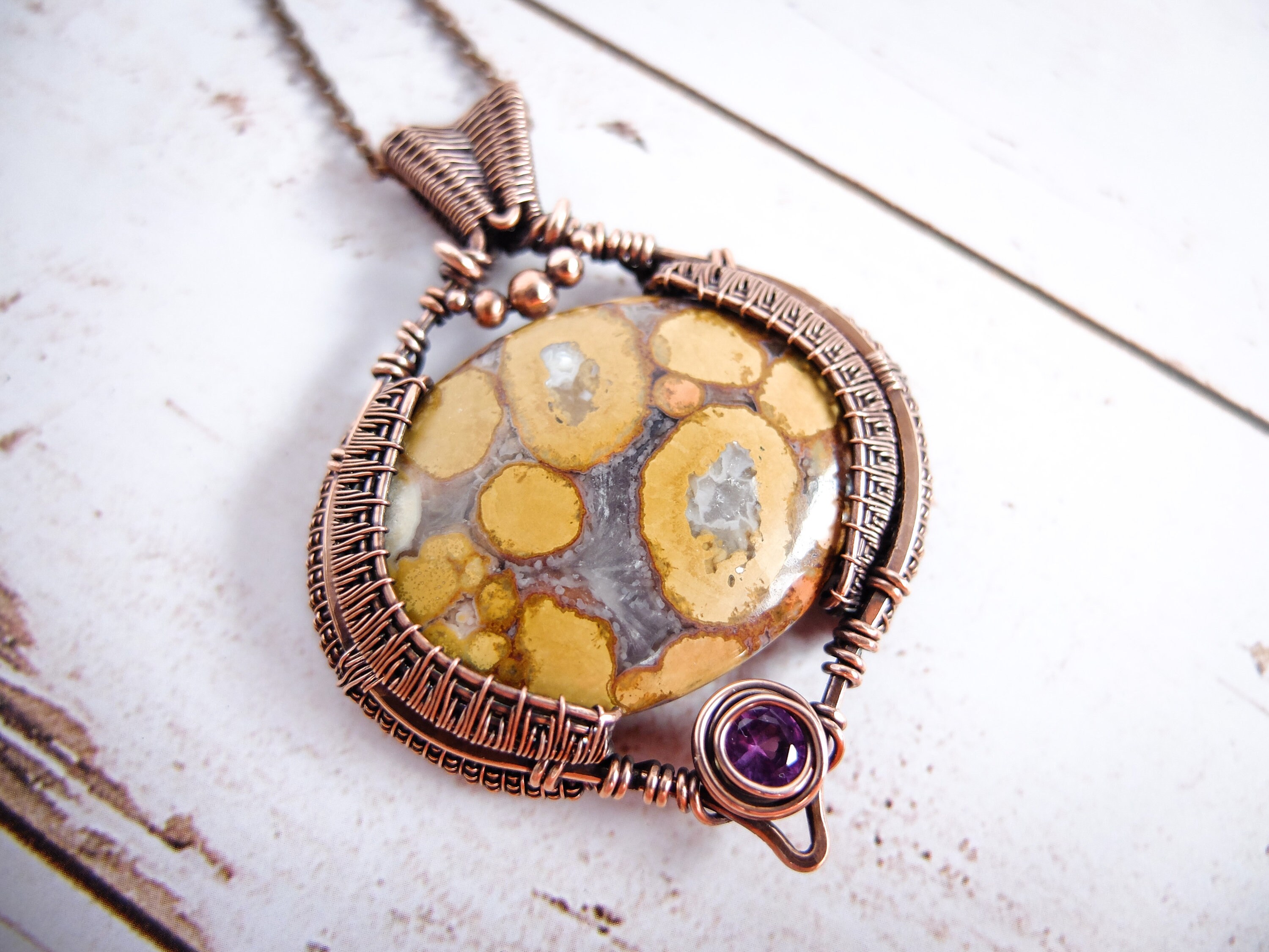 Eagle Eye Agate Pendant Necklace 