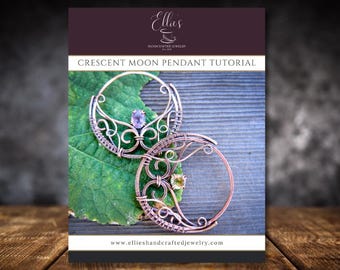 Crescent Moon Pendant - Wire Wrap Tutorial - Level: Intermediate