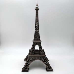Eiffel Tower 3D Printed Model in Bronze Paint