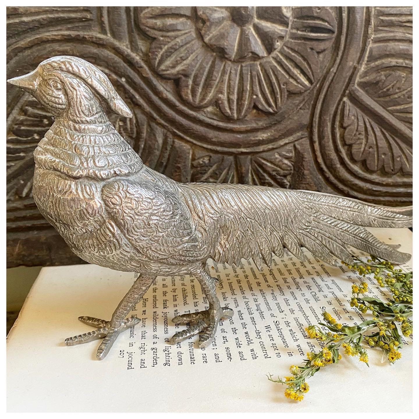 A pair of stunning decorative vintage pheasants Etsy