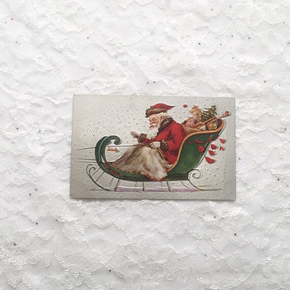 Vintage Christmas Postcards, Antique Postcards, Choose One, Santa Themed Gifts, Vintage Ephemera, Merry Christmas, Holiday Card