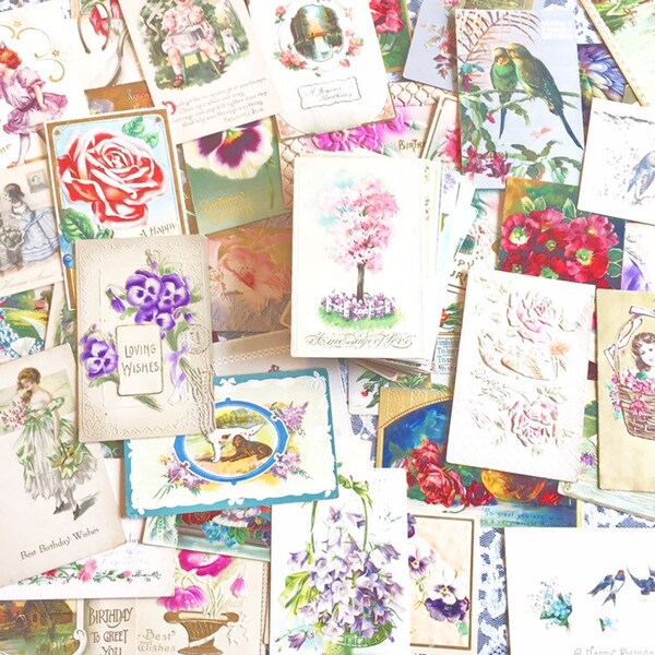 Embossed Postcard Etsy