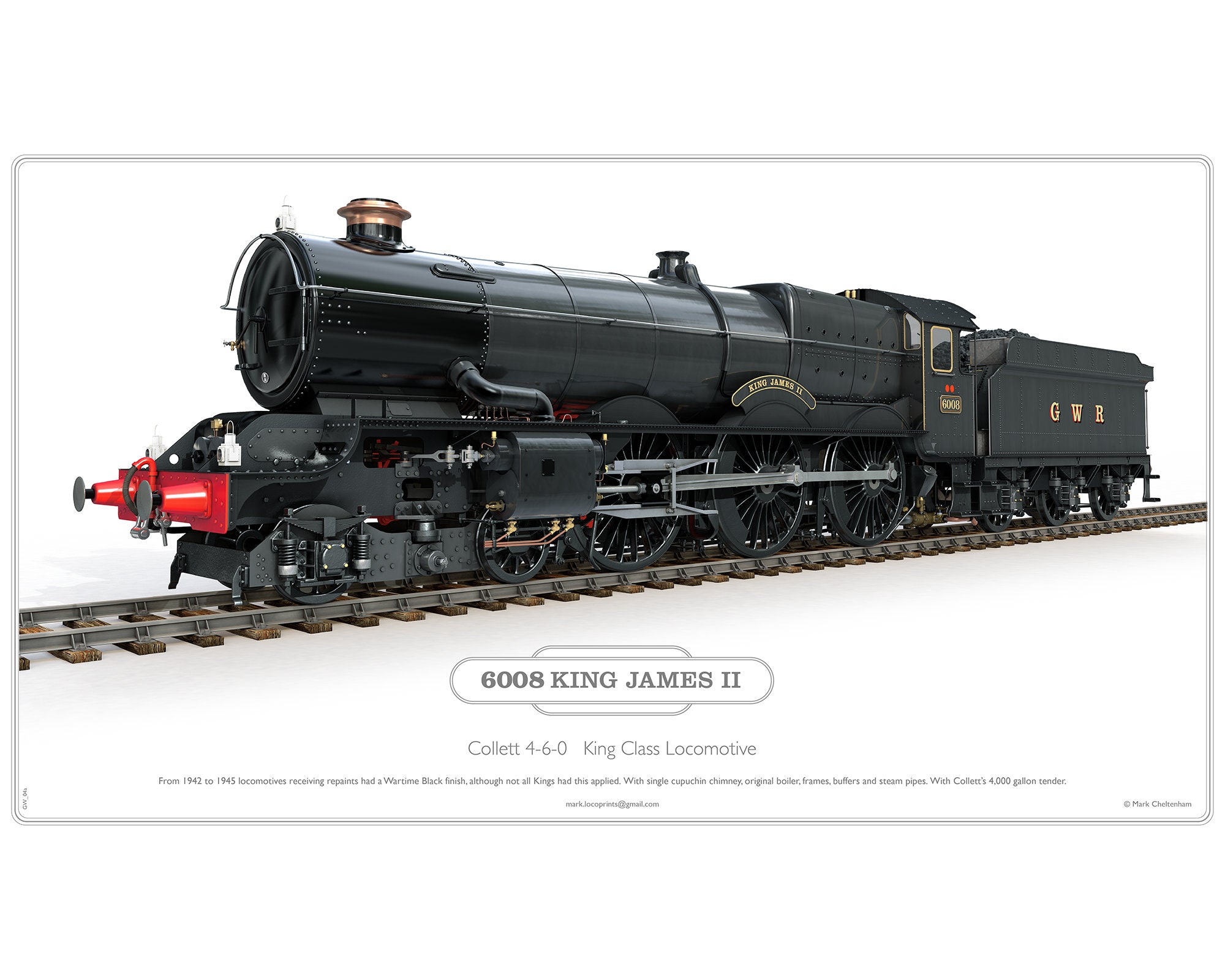GWR King Class Steam Etsy