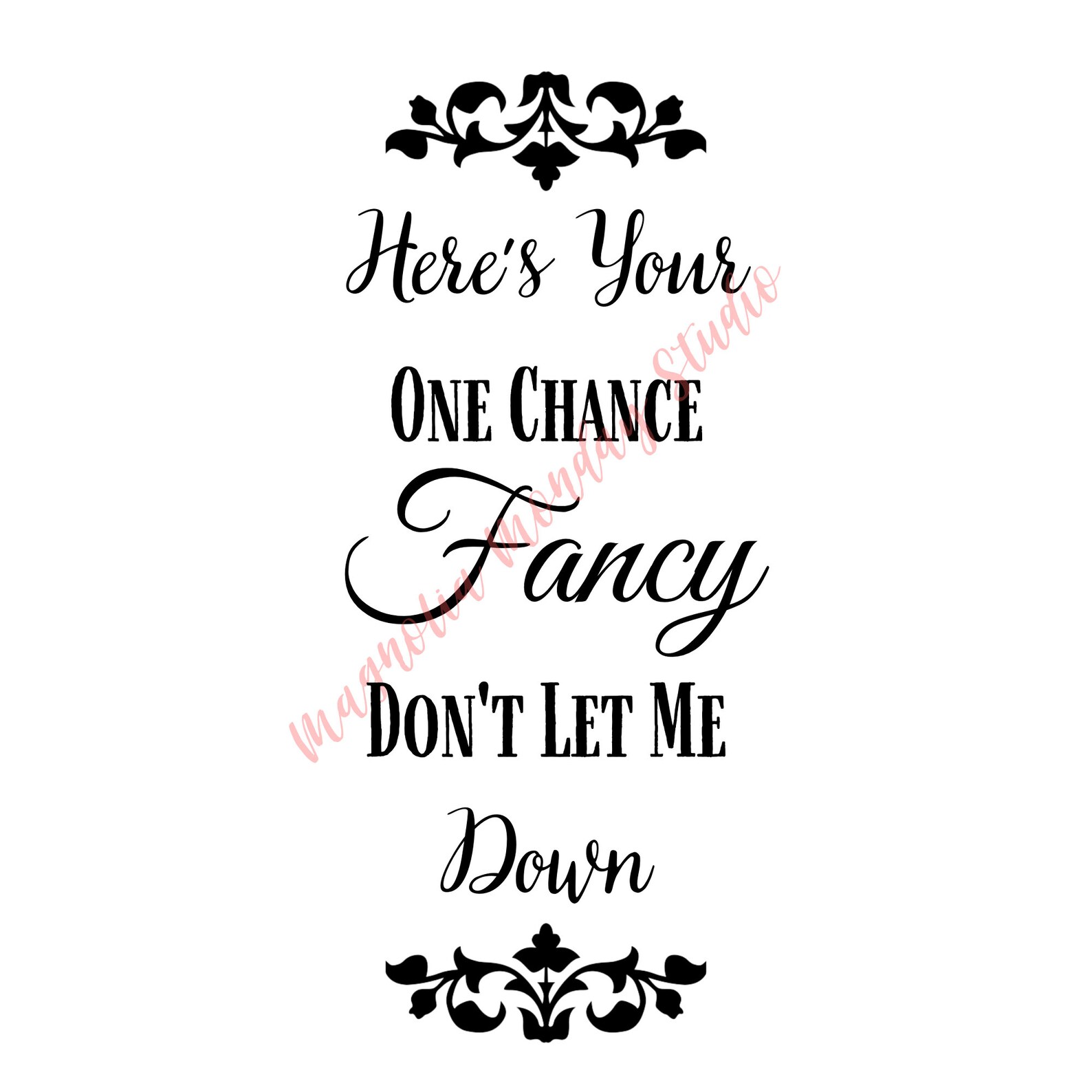 Here's Your One Chance Fancy Reba SVG Digital | Etsy
