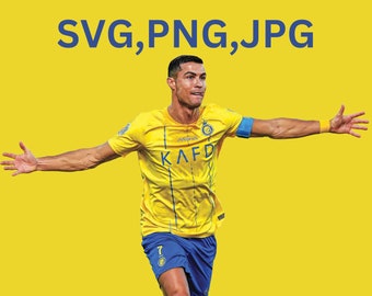 Ronaldo Al-Nassr Logo PNG,SVG,JPG High Quality, Sticker Print, Instant Download