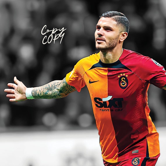 Mauro Icardi, Galatasaray, Football Print, Football Poster, Soccer