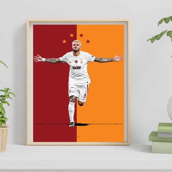 Mauro Icardi, Galatasaray, Fußball Poster, Fußball Poster