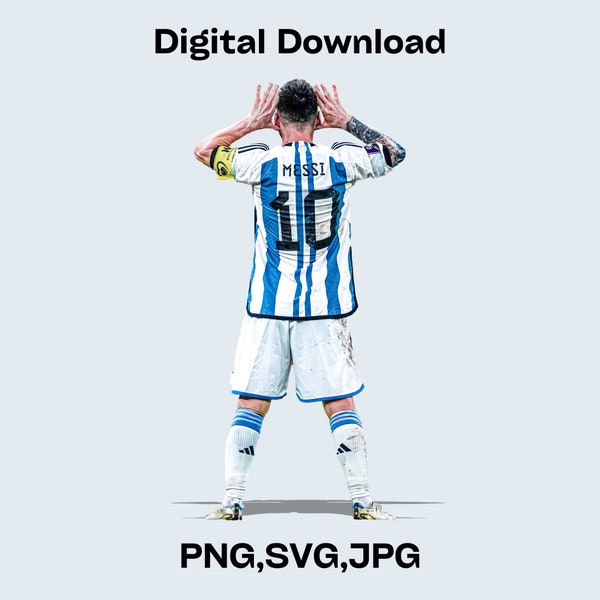 Messi Argentina PNG,SVG,JPG transparent background High Quality Logo