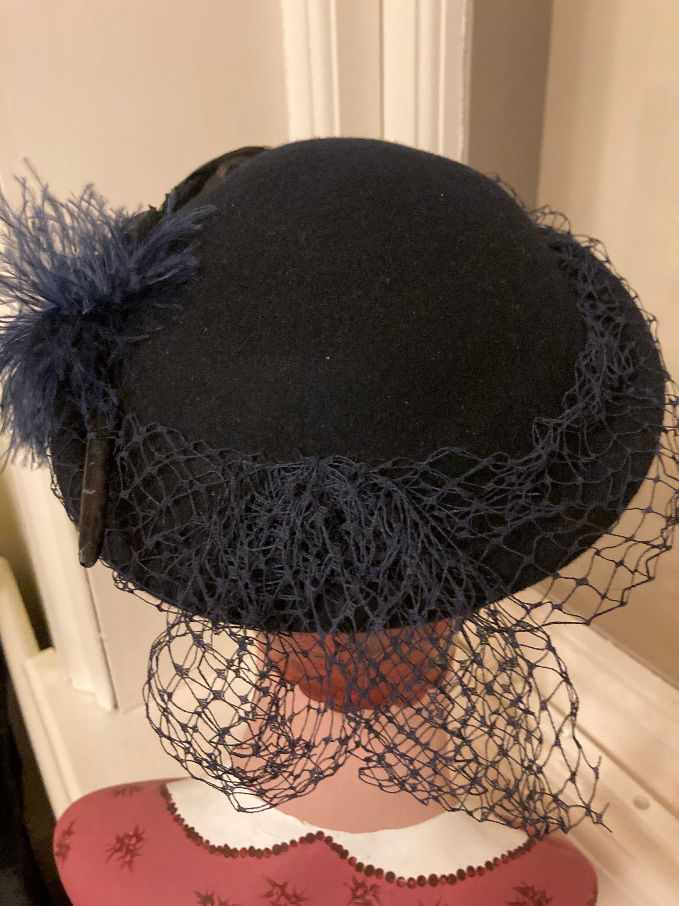 Vintage cocktail hat/calot hat/1960s/deep Etsy