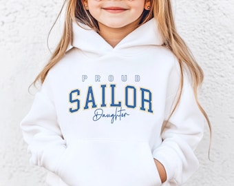 Youth US Navy Custom Crewneck, Sailor Family Shirts, Navy Gifts, Military Sister, Navy Son Gift, Gift For Her