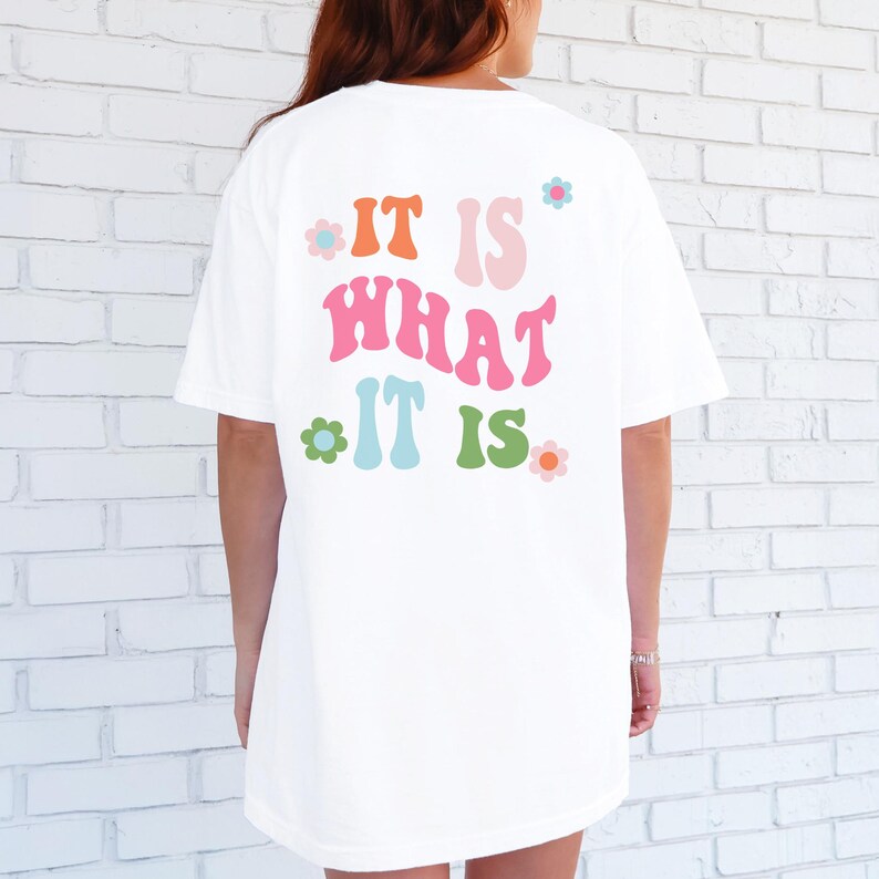 It Is What It Is - Retro Sweatshirt Indie Clothing Trendy Crewneck Aesthetic Clothes Indie Aesthetic Trendy Hoodies Sweatshirt Women image 8