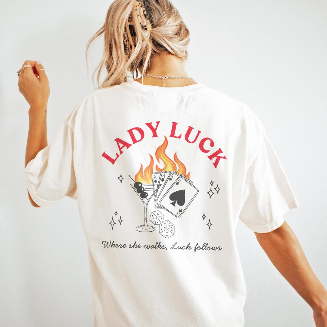Lady Luck Vintage Aesthetic Luck Symbols Shirt - Etsy UK