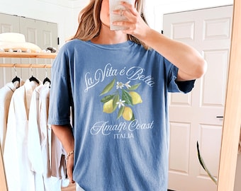 Amalfi Coast T-Shirt: Italy Vacation Shirt, Summer Travel Gift