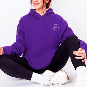 Angel Number Hoodie Aesthetic Crewneck Sweatshirt Purple Hoodie