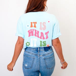 It Is What It Is - Retro Sweatshirt Indie Clothing Trendy Crewneck Aesthetic Clothes Indie Aesthetic Trendy Hoodies Sweatshirt Women image 10