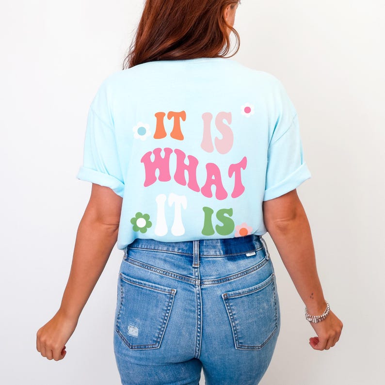 It Is What It Is - Retro Sweatshirt Indie Clothing Trendy Crewneck Aesthetic Clothes Indie Aesthetic Trendy Hoodies Sweatshirt Women image 10