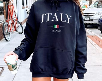 Milan Italy Trip, Milano Italia Shirt, Minimalist Italy Vacation Tee, Italian Travel Gift