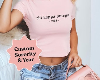 Custom Sorority Shirt Sorority Baby Tee